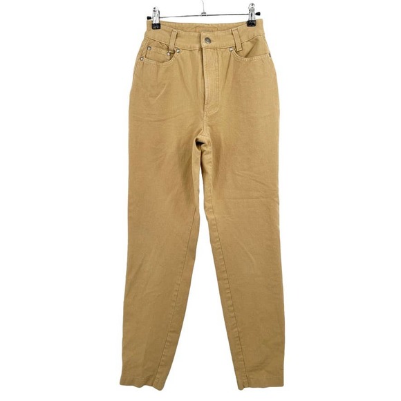 CAMBIO High Rise Camel Khaki Tan Jeans 30" Inseam - Size 6 - Picture 1 of 13